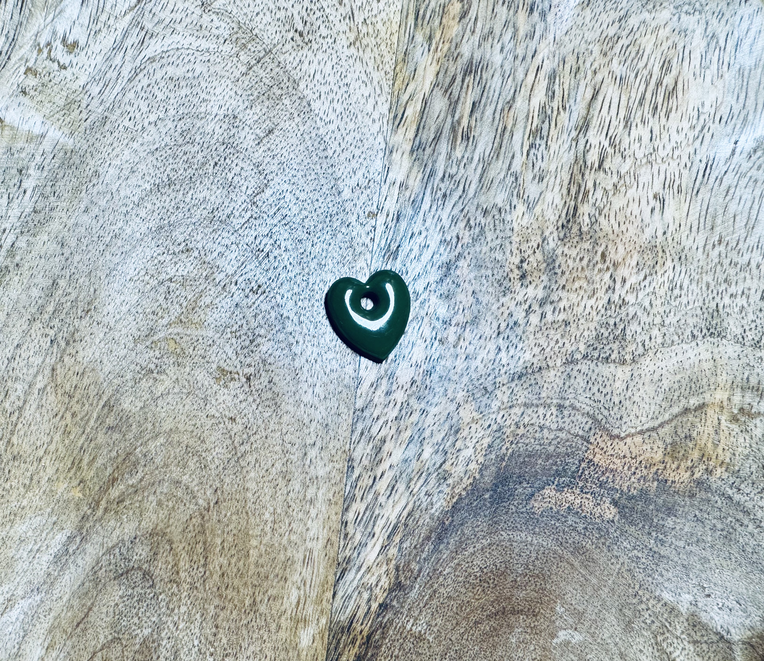 Le cœur vert olive